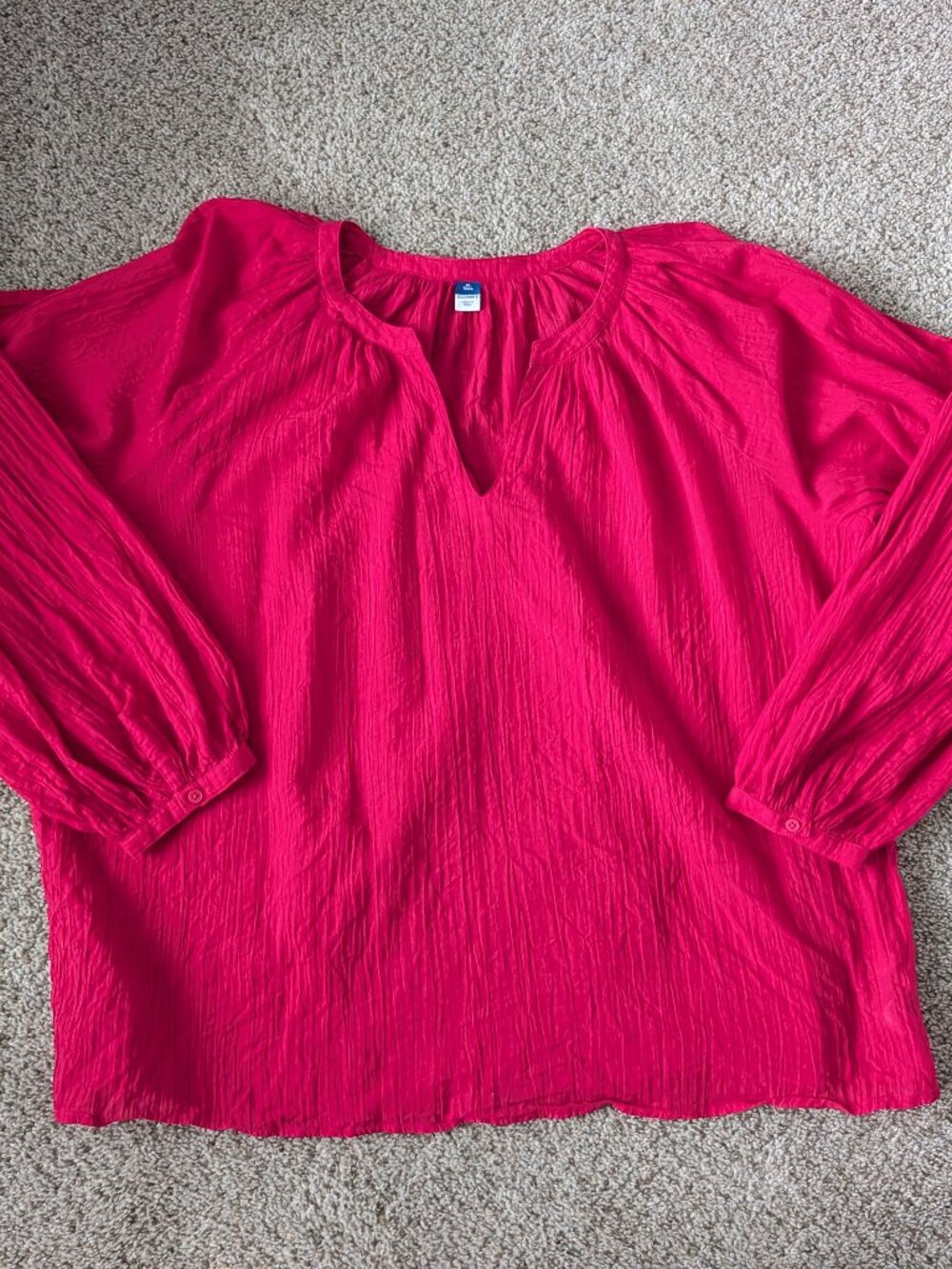 EUC Hot pink Old Navy Blouse, XL Tall